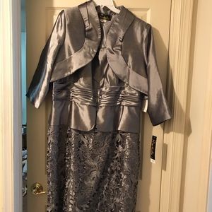 Silver Evening Dress